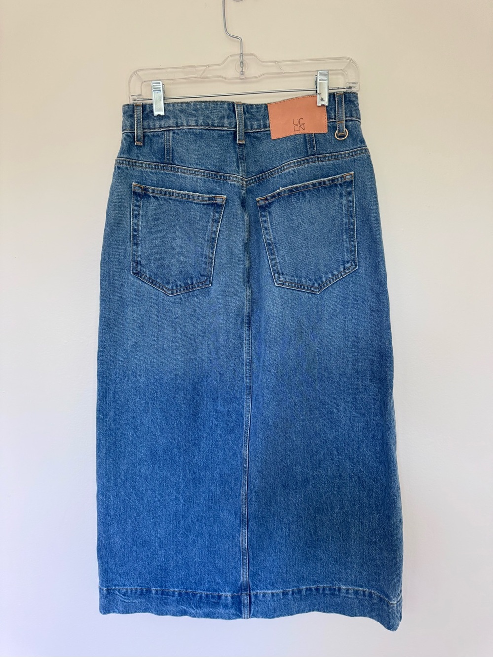 Ulla Johnson Bea Denim Midi Skirt size 6 - Picture 7 of 9